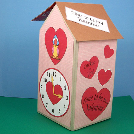 Valentine cuckoo clock