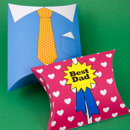 Pillow Boxes -- Father's Day