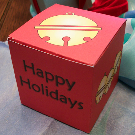Jingle bell gift box