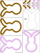 Easter bunny suncatcher PDF pattern
