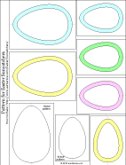 Easter egg suncatcher PDF  pattern