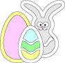 Easter suncatchers - egg, fancy egg, and bunny
