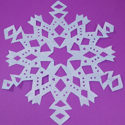 Fancy paper snowflake