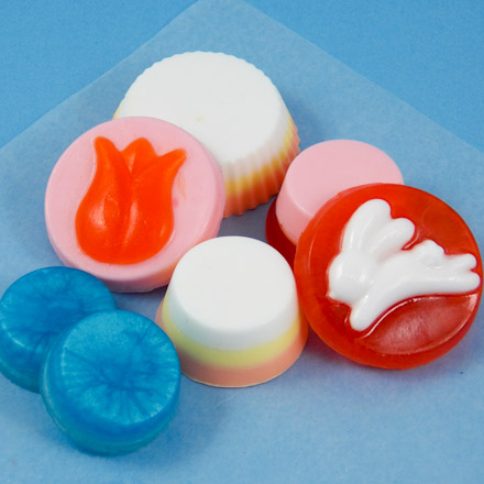 Variety of layered soaps
