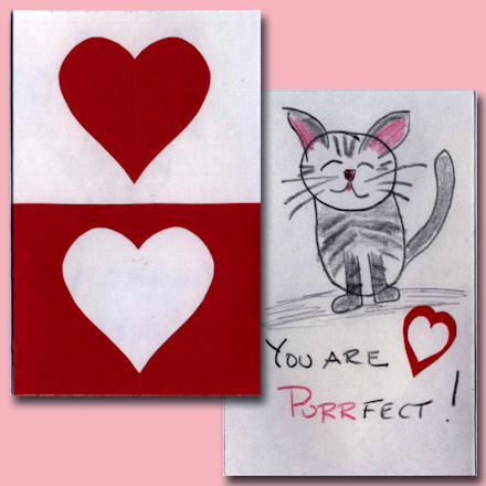 Easy construction paper Valentines