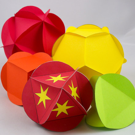 All Five Platonic Solids - Tetrahedron, Cube, Octahedron, Dodecahedron, Icosahedron