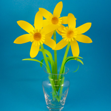 Paper Daffodil Patterns - Spring Flower Bouquet - Aunt Annie's Crafts