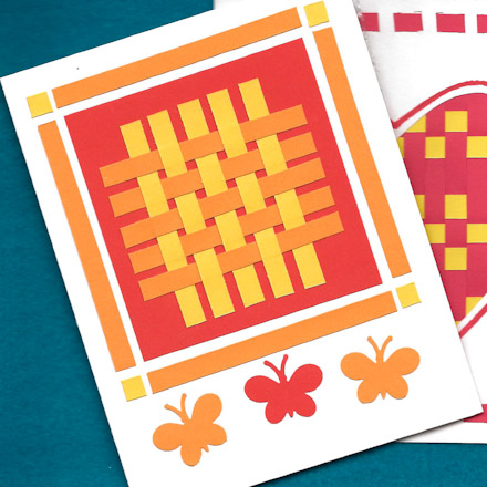 Paper Weaving Cards