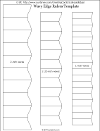 Printable template for wavy edge rulers