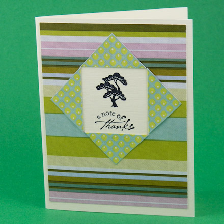 Card made with double-sided cardstock