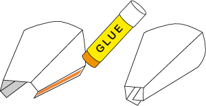 Glue puppet head
