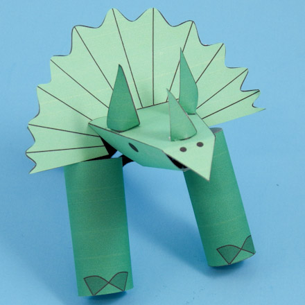 Triceratops Three-Finger Puppets