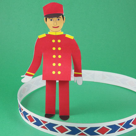 3D Paper Circus Ringmaster