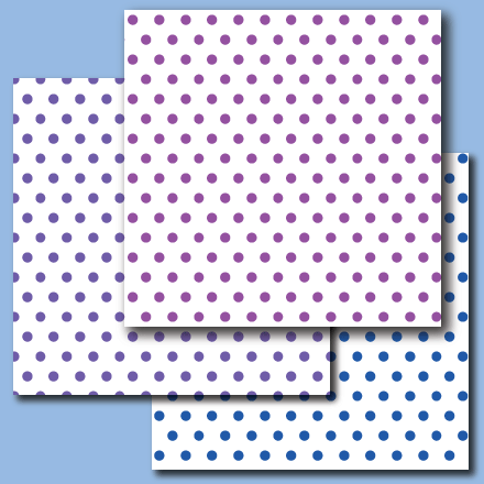 Cool Colors Polka Dots digital papers