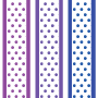 Digital Paper: Cool Colors Polka Dots Paper Ribbons