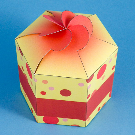 Petal-top box with petals up