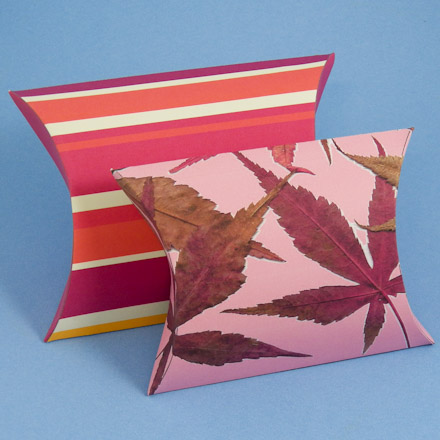 Pillow boxes with fall colors