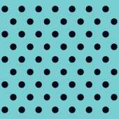 Digital paper: Black polka dots on cadet blue