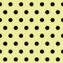 Digital paper: Black polka dots on light goldenrod yellow