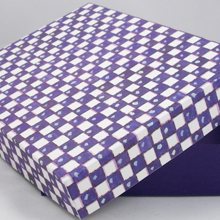 Plain pattern printed on patterned cardstock