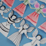 See how to make paper angel chains