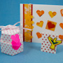 Waxed paper charms and gift tags