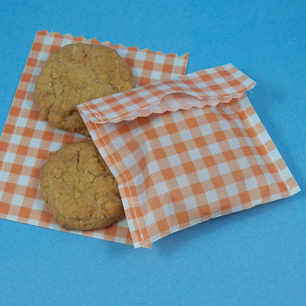 Waxed paper cookie bags