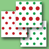 Christmas dots digital papers
