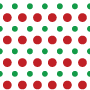 Digital paper: Christmas Dots - green and red dots on white background
