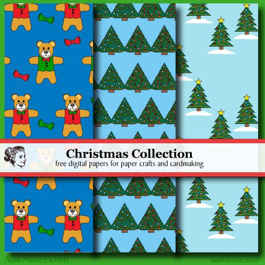 Christmas Designs digital paper downloads