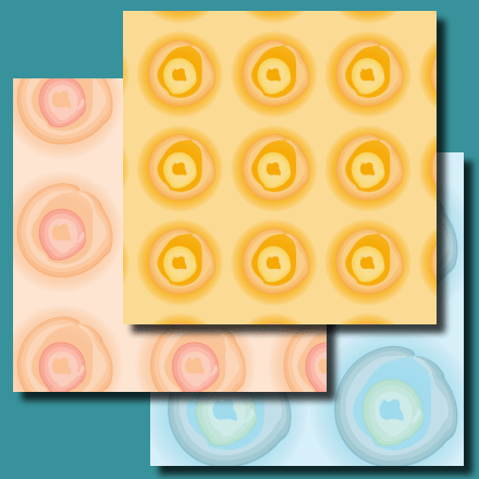 Assorted Tranquil Circles digital papers