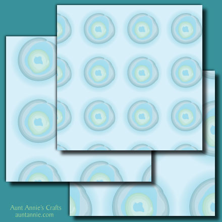 Blue Tranquil Circles digital papers
