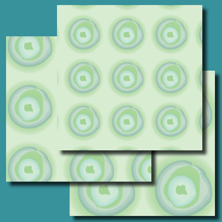 Green Tranquil Circles digital papers