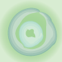 Digital paper: 2" Green Tranquil Circles