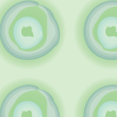 Digital paper: 1.5" Green Tranquil Circles