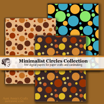 Minimalist Circles digital paper collection