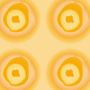 Digital paper: 1" Yellow Tranquil Circles