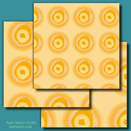 Yellow Tranquil Circles digital papers