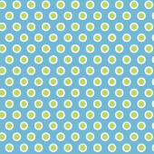 Digital paper: White dots plus spring green dots on blue background