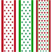 Digital paper: Christmas Dots Paper Ribbon