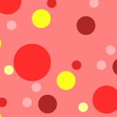 Digital Paper: Mixed red and yellow dots on light red