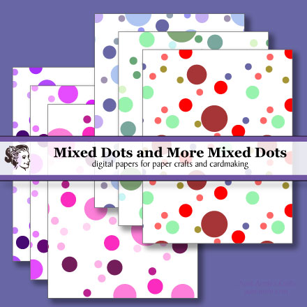 Mixed Dots and More digital paper collection