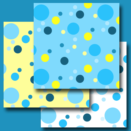Blue Sky Mixed Dots digital paper collection