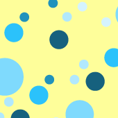 Digial paper: Sky Blue Mixed Dots on Yellow