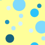 ePaper: Sky Blue Mixed Dots on Yellow