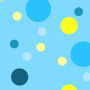 Digital paper: Sky Blue Mixed Dots on Blue