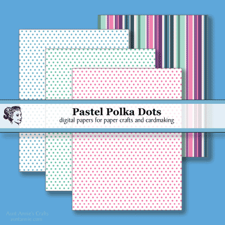 Pastel Polka Dots digital paper downloads