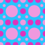 Digital paper: Pink Dots on Sky Blue