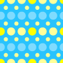 Digital paper: Sky Blue and More Yellow Dots