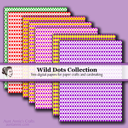 Wild Dots digital paper downloads